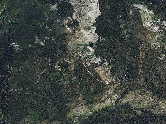 Aerial image of USFS dispersed camp — ID #645