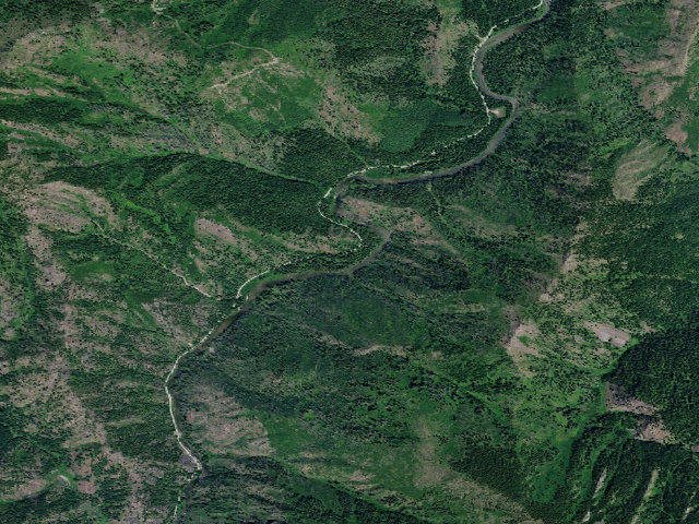 Aerial image of USFS dispersed camp — ID #65