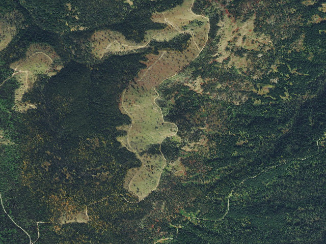 Aerial image of USFS dispersed camp — ID #652