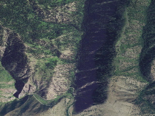 Aerial image of USFS dispersed camp — ID #664