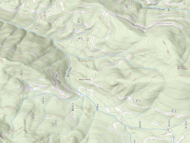 USGS topographic map of USFS dispersed camp — ID #665