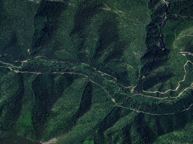 Aerial image of USFS dispersed camp — ID #670