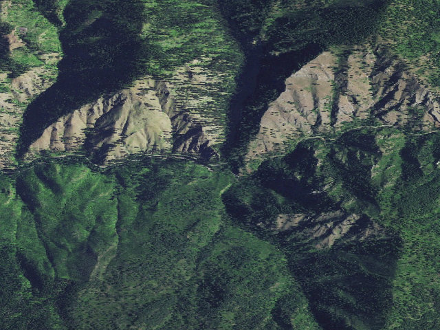 Aerial image of USFS dispersed camp — ID #672