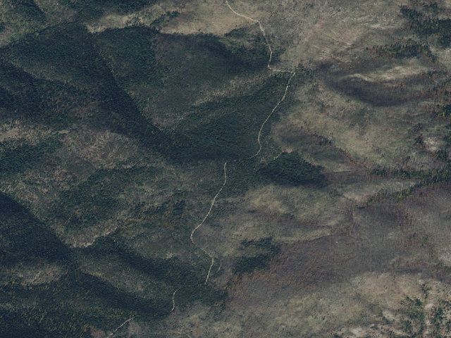 Aerial image of USFS dispersed camp — ID #675