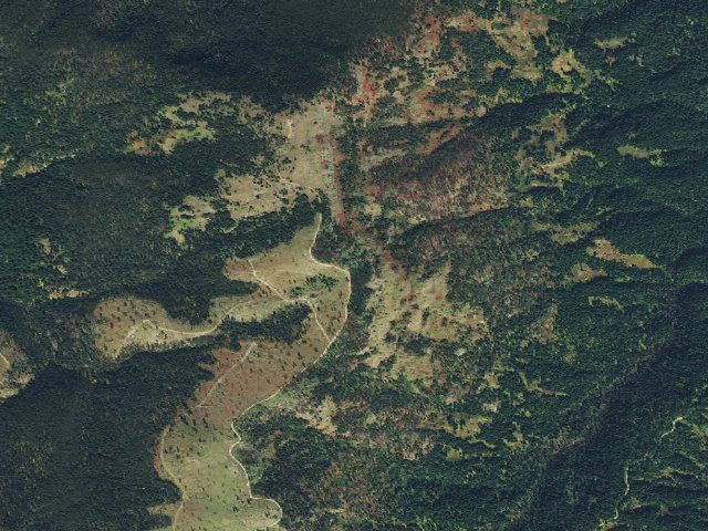 Aerial image of USFS dispersed camp — ID #677