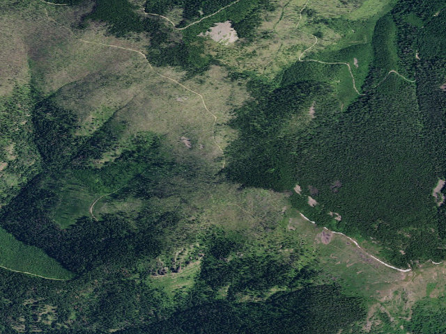 Aerial image of USFS dispersed camp — ID #681