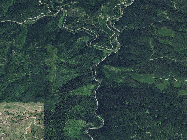 Aerial image of USFS dispersed camp — ID #687