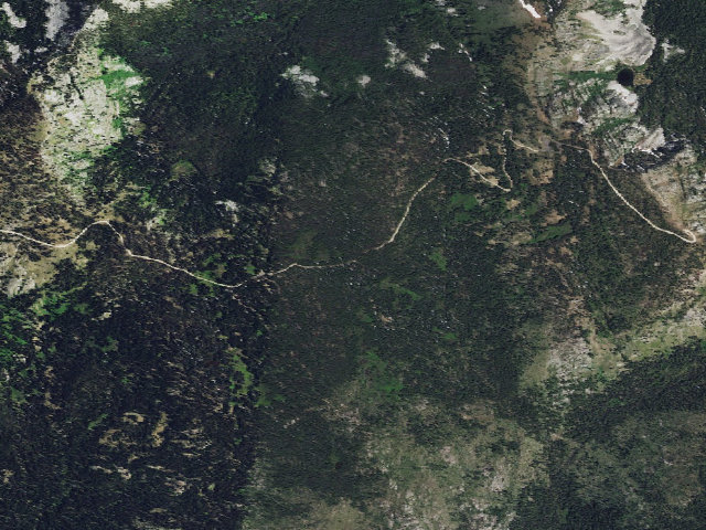 Aerial image of USFS dispersed camp — ID #690