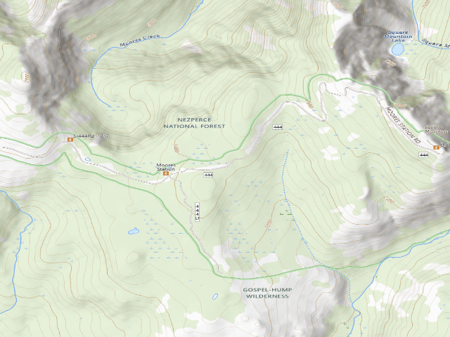 USGS topographic map of USFS dispersed camp — ID #690