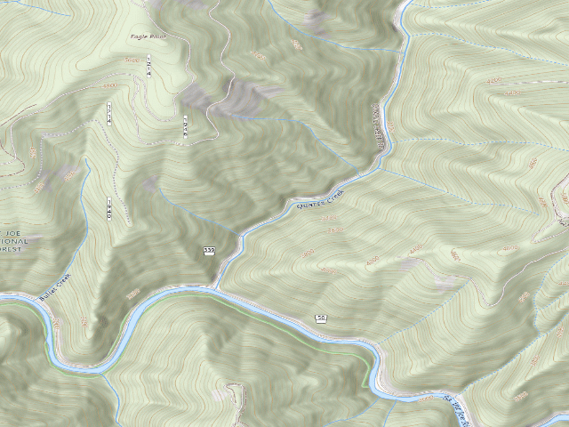 USGS topographic map of USFS dispersed camp — ID #691