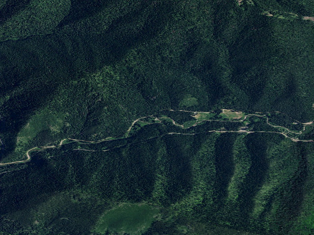 Aerial image of USFS dispersed camp — ID #692