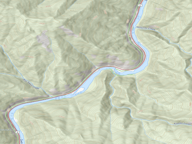 USGS topographic map of USFS dispersed camp — ID #694