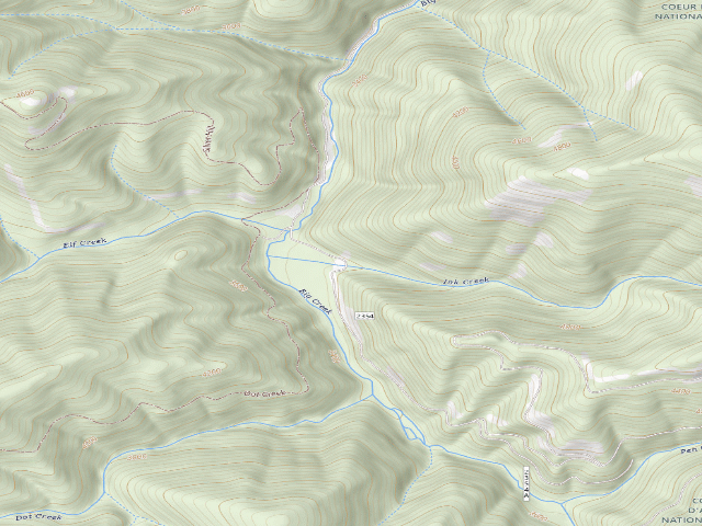 USGS topographic map of USFS dispersed camp — ID #695