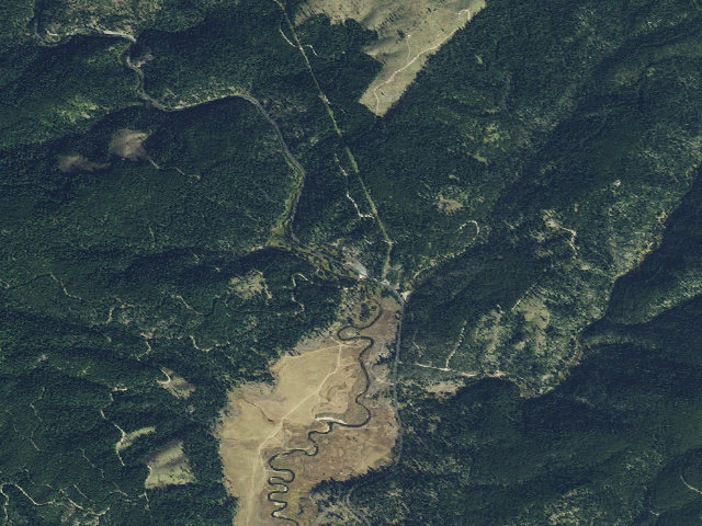 Aerial image of USFS dispersed camp — ID #697