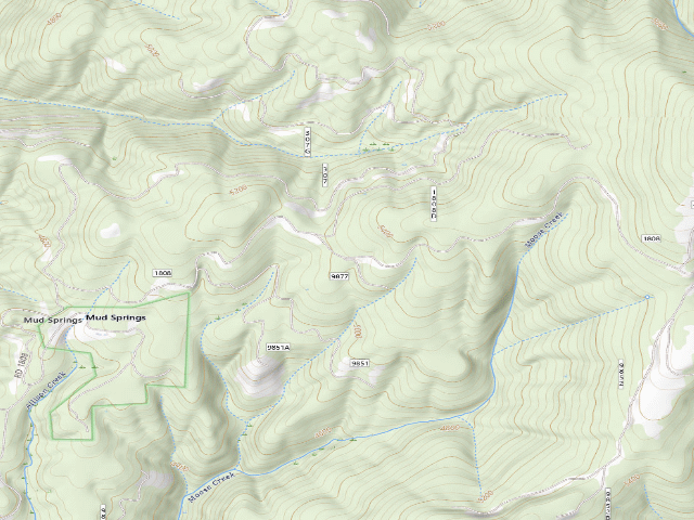 USGS topographic map of USFS dispersed camp — ID #699