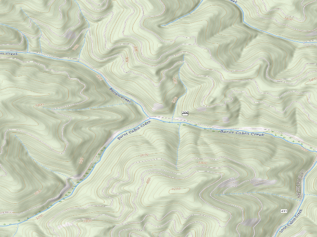 USGS topographic map of USFS dispersed camp — ID #705