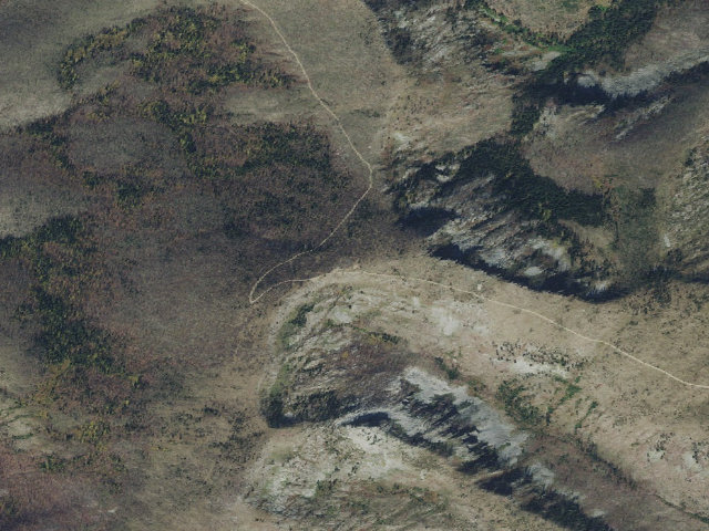 Aerial image of USFS dispersed camp — ID #712