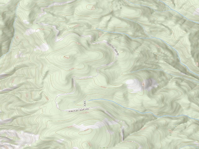 USGS topographic map of USFS dispersed camp — ID #716