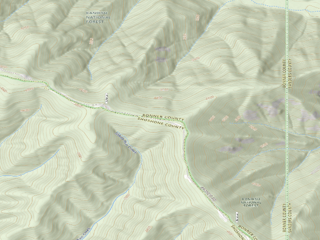 USGS topographic map of USFS dispersed camp — ID #72
