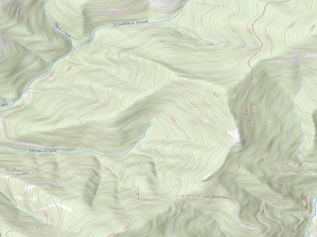 USGS topographic map of USFS dispersed camp — ID #721