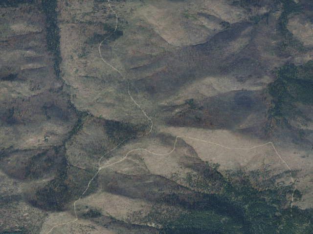 Aerial image of USFS dispersed camp — ID #731