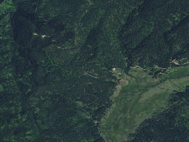 Aerial image of USFS dispersed camp — ID #737