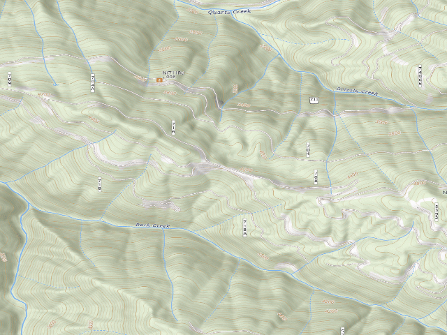 USGS topographic map of USFS dispersed camp — ID #738