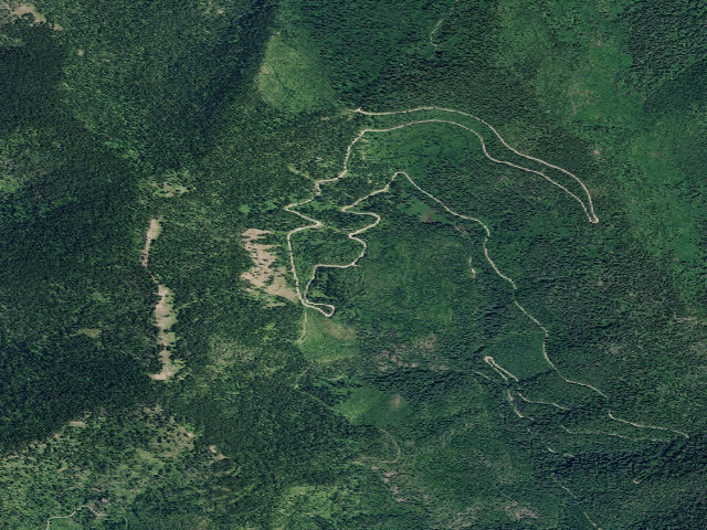 Aerial image of USFS dispersed camp — ID #745