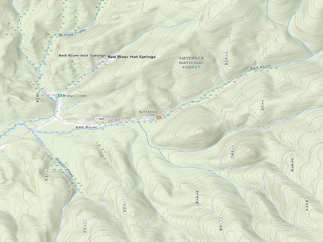 USGS topographic map of USFS dispersed camp — ID #752