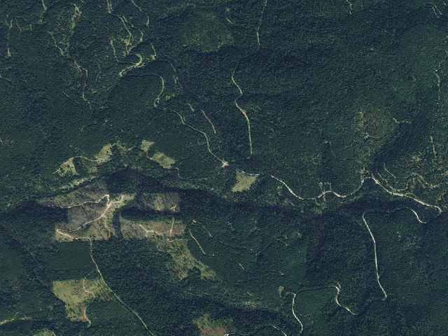 Aerial image of USFS dispersed camp — ID #754