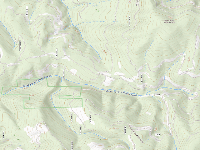 USGS topographic map of USFS dispersed camp — ID #754