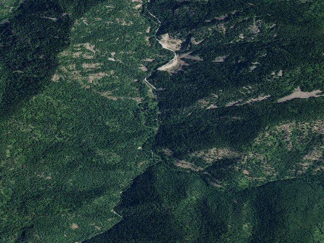 Aerial image of USFS dispersed camp — ID #756