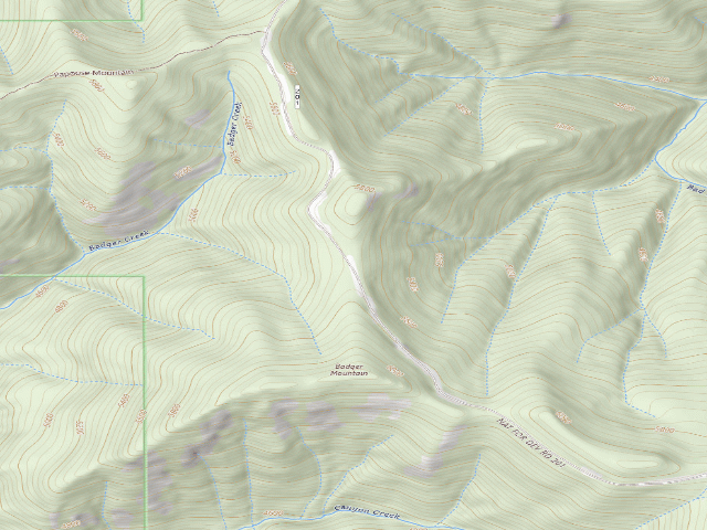 USGS topographic map of USFS dispersed camp — ID #757