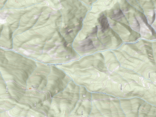 USGS topographic map of USFS dispersed camp — ID #76