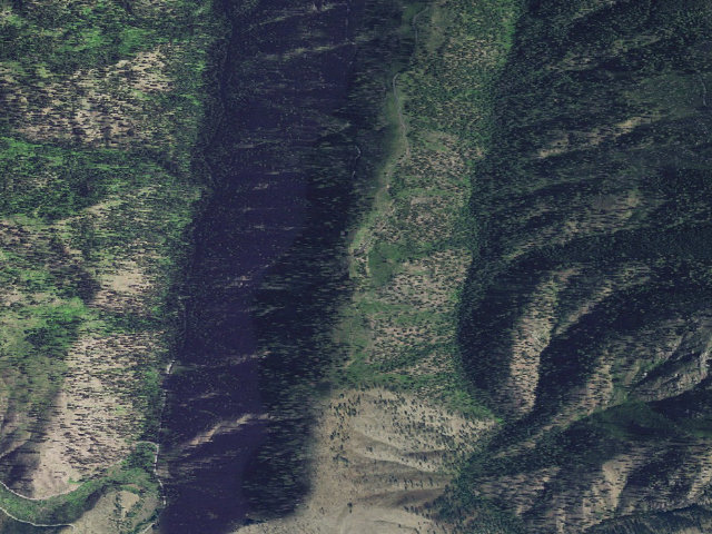 Aerial image of USFS dispersed camp — ID #760