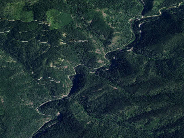 Aerial image of USFS dispersed camp — ID #762