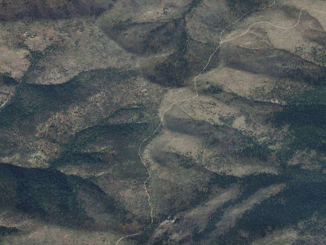 Aerial image of USFS dispersed camp — ID #77