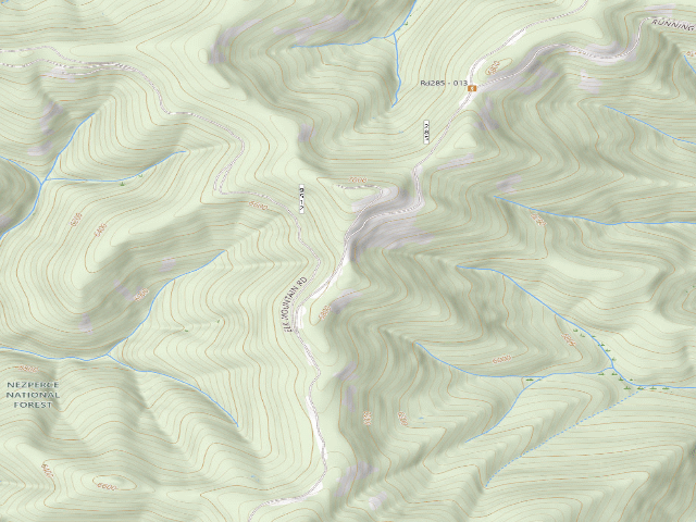USGS topographic map of USFS dispersed camp — ID #77
