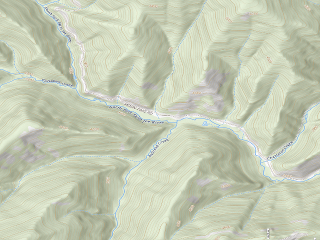 USGS topographic map of USFS dispersed camp — ID #772