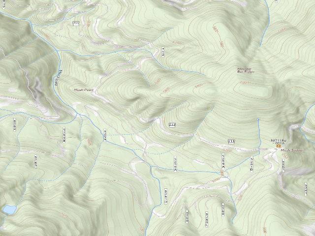 USGS topographic map of USFS dispersed camp — ID #777