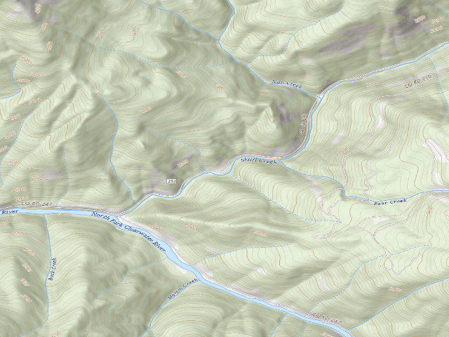 USGS topographic map of USFS dispersed camp — ID #78