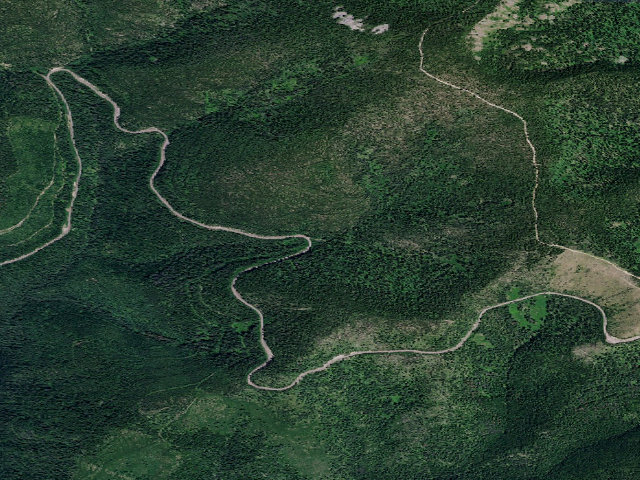 Aerial image of USFS dispersed camp — ID #781