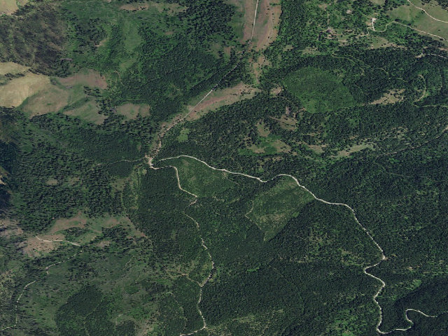 Aerial image of USFS dispersed camp — ID #786