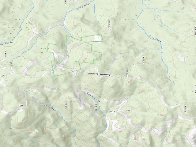 USGS topographic map of USFS dispersed camp — ID #788