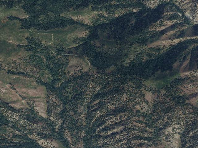 Aerial image of USFS dispersed camp — ID #8