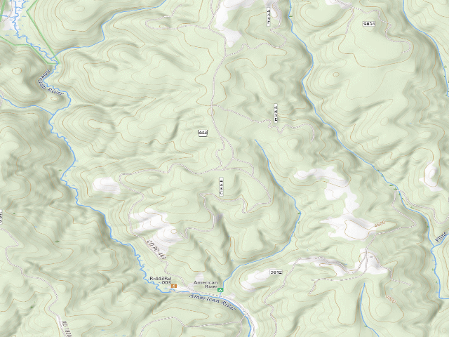 USGS topographic map of USFS dispersed camp — ID #81