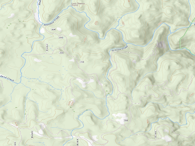 USGS topographic map of USFS dispersed camp — ID #811