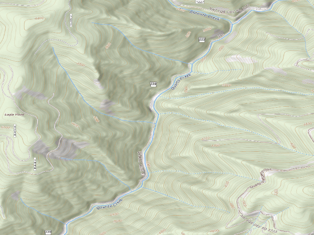 USGS topographic map of USFS dispersed camp — ID #814