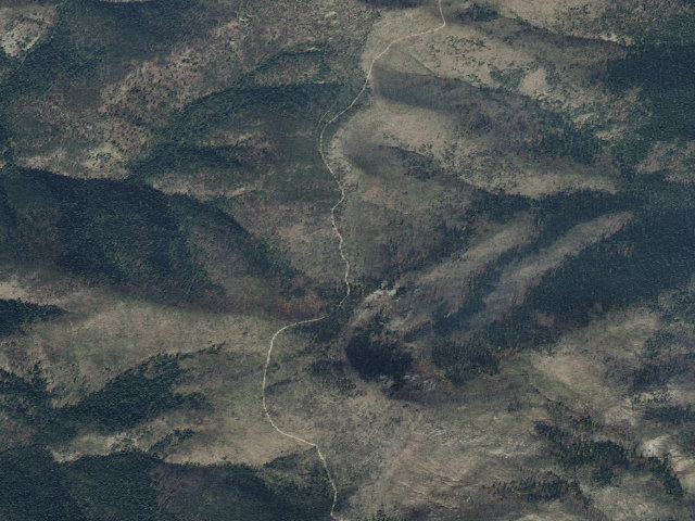 Aerial image of USFS dispersed camp — ID #818