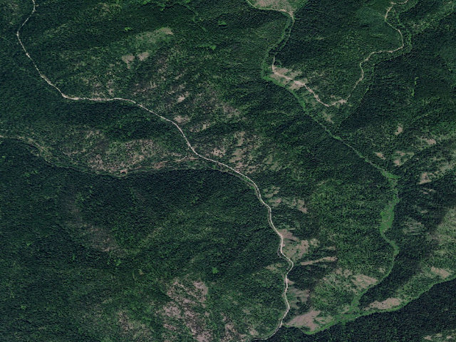 Aerial image of USFS dispersed camp — ID #820